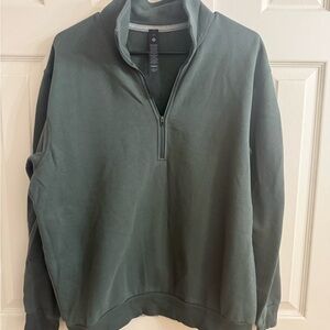Men's Green Half-Zip Sweater